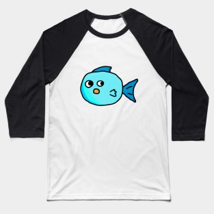 Fun Cute Fish - One Fish, Two Fish Who Loves Cute Fish - Happy Sun Fish Baseball T-Shirt